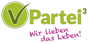 V-Partei³ , Partei für Veränderung, Vegetarier und Veganer